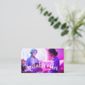 Visitekaartje van maatschappelijk werkers (Staand voorkant)