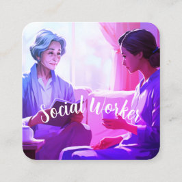 Visitekaartje van maatschappelijk werkers