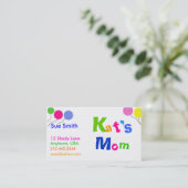 Visitekaartje van mama contactkaartje (Staand voorkant)