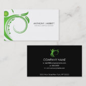 Visitekaartje van Man voor chiropractische gezondh (Voorkant / Achterkant)