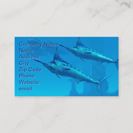 Visitekaartje van Marlin (Voorkant)