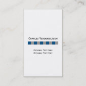 Visitekaartje van Masculine Blue en Grey Squares (Achterkant)