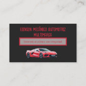 Visitekaartje van Mecánico Automotriz (Achterkant)