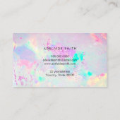 visitekaartje van minerale gemstone optische foto (Achterkant)