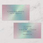 Visitekaartje van Mint en Roze Sheen (Voorkant / Achterkant)