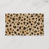 Visitekaartje van Mode van luipaard (Achterkant)