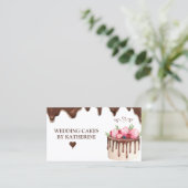 Visitekaartje van moderne bruiloft met lakgarnalen (Staand voorkant)