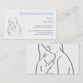 Visitekaartje van moeder en kind (Voorkant / Achterkant)