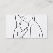 Visitekaartje van moeder en kind (Achterkant)