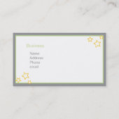 Visitekaartje van moon en sterren (Achterkant)