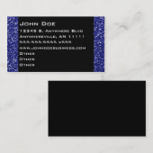 Visitekaartje van mousserend saffier (Voorkant / Achterkant)