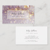 Visitekaartje van mousserende Paarse Waterverf (Voorkant / Achterkant)