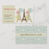 Visitekaartje van mousserende Parijs (Voorkant / Achterkant)