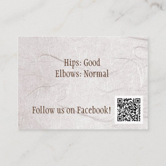 Visitekaartje van Murphys (Achterkant)