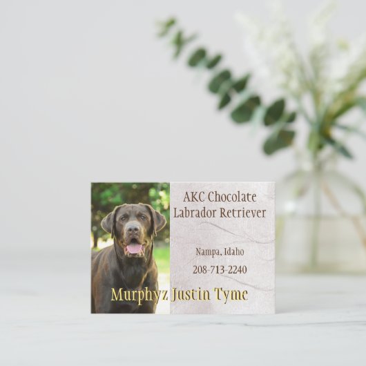 Visitekaartje van Murphys (Staand voorkant)