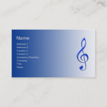 Visitekaartje van muzikant