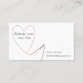 Visitekaartje van naaigarens (Achterkant)