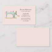 Visitekaartje van  naaigarens (Voorkant / Achterkant)