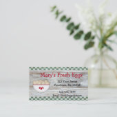 Visitekaartje van nationale eieren (Staand voorkant)