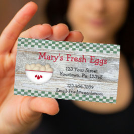 Visitekaartje van nationale eieren