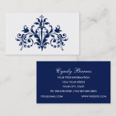 Visitekaartje van Navy en White Baroque (Voorkant / Achterkant)