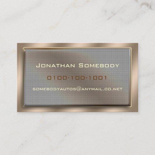 Visitekaartje van netpaneel (Voorkant)