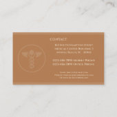 Visitekaartje van Neurse Praktijkster Brown Caduce (Achterkant)