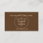 Visitekaartje van Neurse Praktijkster Brown Caduce (Voorkant)