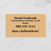 VISITEKAARTJE VAN OLIJFHOUT (Achterkant)