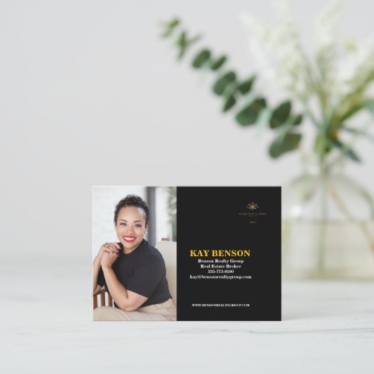 VISITEKAARTJE VAN ONROEREND GOED (Staand voorkant)