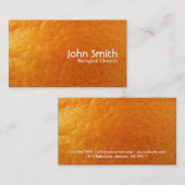 Visitekaartje van Oranje biologische chemicus, ver (Voorkant / Achterkant)