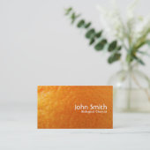 Visitekaartje van Oranje biologische chemicus, ver (Staand voorkant)