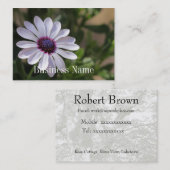 Visitekaartje van osteospermum (Voorkant / Achterkant)