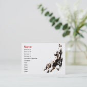 Visitekaartje van paarden (Staand voorkant)