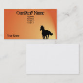 Visitekaartje van paarden (Voorkant / Achterkant)