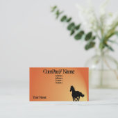 Visitekaartje van paarden (Staand voorkant)