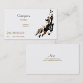 Visitekaartje van paarden (Voorkant / Achterkant)