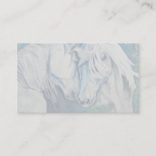 Visitekaartje van paarden - Blauw