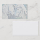 Visitekaartje van paarden - Blauw (Voorkant / Achterkant)