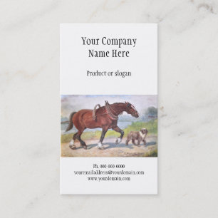 Visitekaartje van paarden en honden