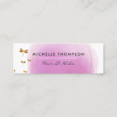 Visitekaartje van Paarse en goudpenselen (Voorkant)