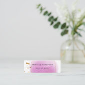 Visitekaartje van Paarse en goudpenselen (Staand voorkant)