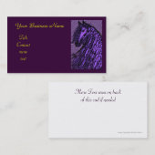 visitekaartje van paarse paarden (Voorkant / Achterkant)