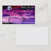 Visitekaartje van Paarse Psychische en tarotlezer (Voorkant / Achterkant)