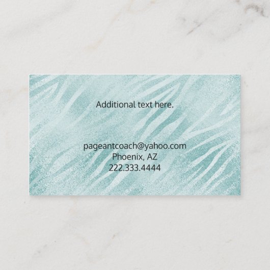 Visitekaartje van paling (Achterkant)