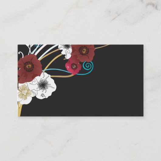 Visitekaartje van papaver (Voorkant)