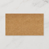 Visitekaartje van papier en karton (Achterkant)
