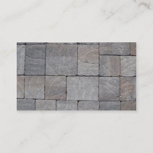 Visitekaartje van Pavers (Achterkant)