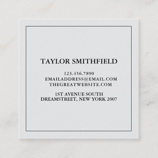 Visitekaartje van  pekelbloem (Achterkant)