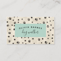 Visitekaartje van penseelhondjes met penseelpensee